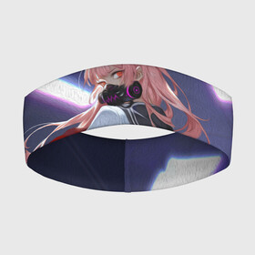 Повязка на голову 3D с принтом ЛЮБИМАЯ В МАСКЕ в городе Новоалтайск,  |  | 02 | anime | darling in the franxx | hiro | manga | zero two | аниме | коронавирус | любимый во франксе | манга | маска | милый во франксе | ноль два | хиро