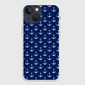 Чехол для iPhone 13 mini с принтом Якоря. в городе Новоалтайск,  |  | летние | лето | минимализм | море | морские | парус | пляжные | популярные иллюстрации | прикольные картинки | солнце | якорь | якоря