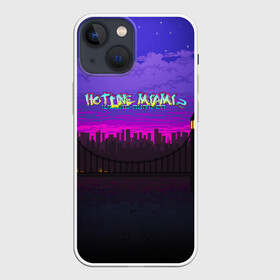Чехол для iPhone 13 mini с принтом HOTLINE MIAMI2 в городе Новоалтайск,  |  | abstraction games | dennaton games | devolver digital | game | hotline miami | hotline miami 2: wrong number | retrowave | synthwave | мотель | мотель майами