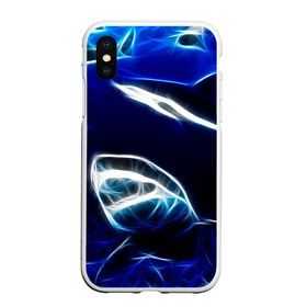 Чехол для iPhone XS Max матовый с принтом ДЕЛЬФИН В МОРЕ. в городе Новоалтайск, Силикон | Область печати: задняя сторона чехла, без боковых панелей | Тематика изображения на принте: abstract | geometry | geometry stripes | texture | абстракция | геометрические полосы | геометрия | дельфин | текстура