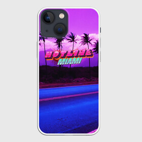 Чехол для iPhone 13 mini с принтом HOTLINE MIAMI в городе Новоалтайск,  |  | abstraction games | dennaton games | devolver digital | game | hotline miami | hotline miami 2: wrong number | retrowave | synthwave | мотель | мотель майами