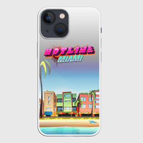 Чехол для iPhone 13 mini с принтом HOTLINE MIAMI в городе Новоалтайск,  |  | abstraction games | dennaton games | devolver digital | game | hotline miami | hotline miami 2: wrong number | retrowave | synthwave | мотель | мотель майами