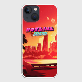 Чехол для iPhone 13 mini с принтом HOTLINE MIAMI в городе Новоалтайск,  |  | abstraction games | dennaton games | devolver digital | game | hotline miami | hotline miami 2: wrong number | retrowave | synthwave | мотель | мотель майами