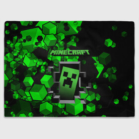 Плед 3D с принтом Minecraft. в городе Новоалтайск, 100% полиэстер | закругленные углы, все края обработаны. Ткань не мнется и не растягивается | craft | game | mine | minecraft | minecraftmemories | pixel | tnt | twitter | блок | динамит | игра | красный блок | майнкрафт | маркус перссон | пиксель | ремесло | тротил | шахта