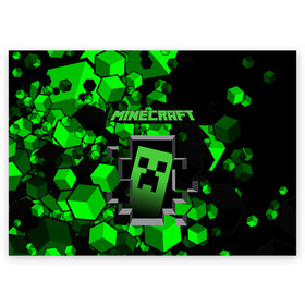 Поздравительная открытка с принтом Minecraft. в городе Новоалтайск, 100% бумага | плотность бумаги 280 г/м2, матовая, на обратной стороне линовка и место для марки
 | craft | game | mine | minecraft | minecraftmemories | pixel | tnt | twitter | блок | динамит | игра | красный блок | майнкрафт | маркус перссон | пиксель | ремесло | тротил | шахта