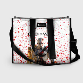 Сумка-шоппер 3D с принтом GOD OF WAR в городе Новоалтайск, 100% полиэстер | застегивается на металлическую кнопку; внутренний карман застегивается на молнию. Стенки укреплены специальным мягким материалом, чтобы защитить содержимое от несильных ударов
 | ascension | betrayal | chains of olympus | cratos | ghost of sparta | god of war | hack and slash | kratos | бог войны | кратос