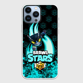 Чехол для iPhone 13 Pro Max с принтом Brawl stars mecha crow. в городе Новоалтайск,  |  | Тематика изображения на принте: bibi | brawl stars | coach mike | leon | leon shark | mecha crow | mr.p | sally leon | sandy | sprout | unicorn | virus 8 bit | биби | бравл старс | вирус 8 бит | леон | оборотень | спроут | сэли леон