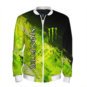 Мужской бомбер 3D с принтом MONSTER ENERGY в городе Новоалтайск, 100% полиэстер | застегивается на молнию, по бокам два кармана без застежек, по низу бомбера и на воротнике - эластичная резинка | black monster | bmx | claw | cybersport | energy | monster | monster energy | moto | motocross | race | sport | киберспорт | когти | монстер энерджи | монстр | мото | мотокросс | ралли | скейтбординг | спорт | энергия