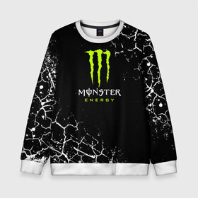 Детский свитшот 3D с принтом MONSTER ENERGY в городе Новоалтайск, 100% полиэстер | свободная посадка, прямой крой, мягкая тканевая резинка на рукавах и понизу свитшота | black monster | bmx | claw | cybersport | energy | monster | monster energy | moto | motocross | race | sport | киберспорт | когти | монстер энерджи | монстр | мото | мотокросс | ралли | скейтбординг | спорт | энергия
