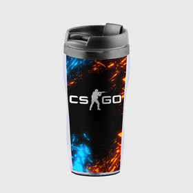 Термокружка-непроливайка с принтом CS GO FIRE | КС ГО ОГОНЬ в городе Новоалтайск, внутренняя часть — пищевой пластик, наружная часть — прозрачный пластик, между ними — полиграфическая вставка с рисунком | объем — 350 мл, герметичная крышка | astralis | awp | counter strike | cs go | cs go global offensive | cs:go | faze clan | hyper beast | team liquid | астралис | кс го | тим ликвид | фейз клан | хайпер бист