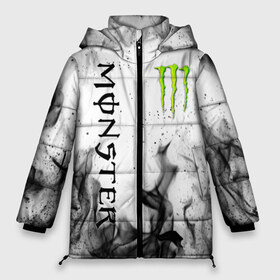 Женская зимняя куртка 3D с принтом MONSTER ENERGY в городе Новоалтайск, верх — 100% полиэстер; подкладка — 100% полиэстер; утеплитель — 100% полиэстер | длина ниже бедра, силуэт Оверсайз. Есть воротник-стойка, отстегивающийся капюшон и ветрозащитная планка. 

Боковые карманы с листочкой на кнопках и внутренний карман на молнии | black monster | bmx | claw | cybersport | energy | monster | monster energy | moto | motocross | race | sport | киберспорт | когти | монстер энерджи | монстр | мото | мотокросс | ралли | скейтбординг | спорт | энергия