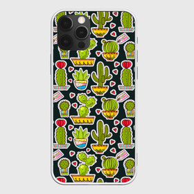 Чехол для iPhone 12 Pro Max с принтом Кактусы в городе Новоалтайск, Силикон |  | pattern | pop art | кактусы | колючки | паттерн | поп арт | тайлинг | текстуры | фоны