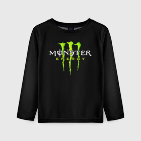 Детский лонгслив 3D с принтом MONSTER ENERGY в городе Новоалтайск, 100% полиэстер | длинные рукава, круглый вырез горловины, полуприлегающий силуэт
 | black monster | bmx | claw | cybersport | energy | monster | monster energy | moto | motocross | race | sport | киберспорт | когти | монстер энерджи | монстр | мото | мотокросс | ралли | скейтбординг | спорт | энергия