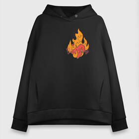 Женское худи Oversize хлопок с принтом Girl Gang в городе Новоалтайск, френч-терри — 70% хлопок, 30% полиэстер. Мягкий теплый начес внутри —100% хлопок | боковые карманы, эластичные манжеты и нижняя кромка, капюшон на магнитной кнопке | girl power | power | банда | банда девушек | в огне | горит | девочек | девочки | девушки рулят | девушки сила | женская сила | огненное | огонь | сердце | сила женщин | феминизм