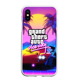 Чехол для iPhone XS Max матовый с принтом GTA 2020 в городе Новоалтайск, Силикон | Область печати: задняя сторона чехла, без боковых панелей | grand theft auto 2 | grand theft auto 3 | grand theft auto v | grand theft auto: san andreas | grand theft auto: vice city | gta 1 | gta 2 | gta 3 | gta 4 | gta 5 | gta online | gta v | город | игры