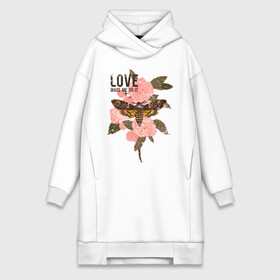 Платье-худи хлопок с принтом Love made me do it в городе Новоалтайск,  |  | fashion | love | бабочка | букет | влюблена | заставила | кокон | любить | любовь | насекомое | о любви | пафос | пафосная | поступок | роза | розы | фраза | цветов | цветы | цитата
