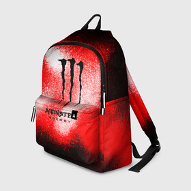 Рюкзак 3D с принтом MONSTER ENERGY в городе Новоалтайск, 100% полиэстер | лямки с регулируемой длиной, сверху петелька, чтобы рюкзак можно было повесить на вешалку. Основное отделение закрывается на молнию, как и внешний карман. Внутри два дополнительных кармана, один из которых закрывается на молнию. По бокам два дополнительных кармашка | energy | monster energy | монстр | монстр энерджи