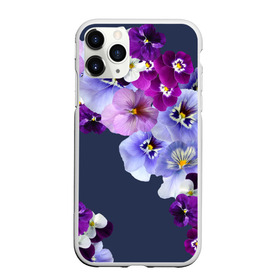 Чехол для iPhone 11 Pro матовый с принтом Анютки в городе Новоалтайск, Силикон |  | Тематика изображения на принте: flowers | анютиныглазки | анютки | бабочки | букет | бутоны | глазки | девушке | женщинам | лепестки | летний | лето | листья | любимая | любовь | март | многоцветов | нежный | природа | растения | сад