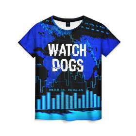 Женская футболка 3D с принтом Watch Dogs в городе Новоалтайск, 100% полиэфир ( синтетическое хлопкоподобное полотно) | прямой крой, круглый вырез горловины, длина до линии бедер | ded sec | game | name | ubisoft | watch dogs | watch dogs 2 | watch dogs legion | город | девушка | дрон | игры | имена | компьютеры | пистолет | телефон | технологии | хакер | юби