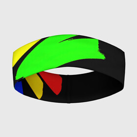 Повязка на голову 3D с принтом НЕОНОВЫЕ КРАСКИ в городе Новоалтайск,  |  | abstraction | geometry | optic | optical | pattern | visual | абстракция | геометрия | линии | оптические | оптический узор | полосы | психоделика | разводы | текстуры | узор | узоры | фрактал