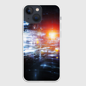 Чехол для iPhone 13 mini с принтом DIGITAL ABSTRACTION в городе Новоалтайск,  |  | abstraction | geometry | optic | optical | pattern | visual | абстракция | геометрия | линии | оптические | оптический узор | полосы | психоделика | разводы | текстуры | узор | узоры | фрактал