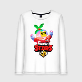 Женский лонгслив хлопок с принтом BRAWL STARS TROPICAL SPROUT в городе Новоалтайск, 100% хлопок |  | brawl stars | crow | gale | leon | leon shark | max | mr.p | sally leon | shark | sprout | tara | tropical sprout | virus 8 bit | werewolf leon | акула | берли | бравл старс | ворон | макс | оборотень