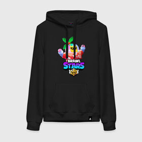 Женская толстовка хлопок с принтом BRAWL STARS TROPICAL SPROUT. в городе Новоалтайск, френч-терри, мягкий теплый начес внутри (100% хлопок) | карман-кенгуру, эластичные манжеты и нижняя кромка, капюшон с подкладом и шнурком | brawl stars | crow | gale | leon | leon shark | max | mr.p | sally leon | shark | sprout | tara | tropical sprout | virus 8 bit | werewolf leon | акула | берли | бравл старс | ворон | макс | оборотень