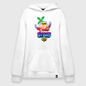 Худи SuperOversize хлопок с принтом BRAWL STARS TROPICAL SPROUT. в городе Новоалтайск, 70% хлопок, 30% полиэстер, мягкий начес внутри | карман-кенгуру, эластичная резинка на манжетах и по нижней кромке, двухслойный капюшон
 | brawl stars | crow | gale | leon | leon shark | max | mr.p | sally leon | shark | sprout | tara | tropical sprout | virus 8 bit | werewolf leon | акула | берли | бравл старс | ворон | макс | оборотень