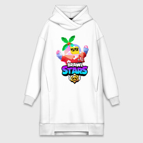 Платье-худи хлопок с принтом BRAWL STARS TROPICAL SPROUT. в городе Новоалтайск,  |  | brawl stars | crow | gale | leon | leon shark | max | mr.p | sally leon | shark | sprout | tara | tropical sprout | virus 8 bit | werewolf leon | акула | берли | бравл старс | ворон | макс | оборотень