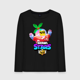 Женский лонгслив хлопок с принтом BRAWL STARS TROPICAL SPROUT в городе Новоалтайск, 100% хлопок |  | brawl stars | crow | gale | leon | leon shark | max | mr.p | sally leon | shark | sprout | tara | tropical sprout | virus 8 bit | werewolf leon | акула | берли | бравл старс | ворон | макс | оборотень