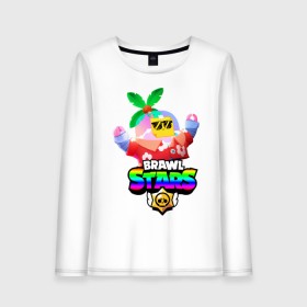 Женский лонгслив хлопок с принтом BRAWL STARS TROPICAL SPROUT. в городе Новоалтайск, 100% хлопок |  | brawl stars | crow | gale | leon | leon shark | max | mr.p | sally leon | shark | sprout | tara | tropical sprout | virus 8 bit | werewolf leon | акула | берли | бравл старс | ворон | макс | оборотень