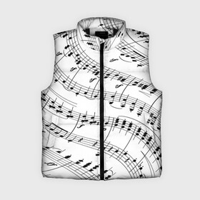 Женский жилет утепленный 3D с принтом Melody  Текстура в городе Новоалтайск,  |  | black | music | musically | piano | texture | tik tok | white | белая | белое | до | инструмент | ля | мелодия | ми | музыка | музыкальный | пианино | ре | симфония | соль | текстура | узор | узоры | фа | чб | черная | черно