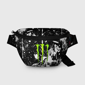 Поясная сумка 3D с принтом MONSTER ENERGY в городе Новоалтайск, 100% полиэстер | плотная ткань, ремень с регулируемой длиной, внутри несколько карманов для мелочей, основное отделение и карман с обратной стороны сумки застегиваются на молнию | black monster | bmx | claw | cybersport | energy | monster | monster energy | moto | motocross | race | sport | киберспорт | когти | монстер энерджи | монстр | мото | мотокросс | ралли | скейтбординг | спорт | энергия