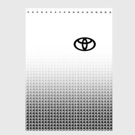 Скетчбук с принтом TOYOTA в городе Новоалтайск, 100% бумага
 | 48 листов, плотность листов — 100 г/м2, плотность картонной обложки — 250 г/м2. Листы скреплены сверху удобной пружинной спиралью | Тематика изображения на принте: auto | sport | toyota | авто | автомобиль | автомобильные | бренд | марка | машины | спорт | тойота