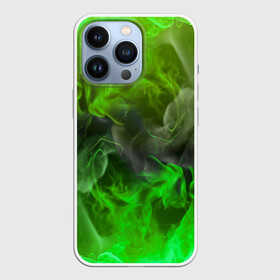 Чехол для iPhone 13 Pro с принтом ЗЕЛЁНЫЙ ОГОНЬ в городе Новоалтайск,  |  | Тематика изображения на принте: bright | fire | flame | heat | light | wildfire | искры | огненный | огонь | пламя | пожар