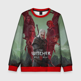 Детский свитшот 3D с принтом The Witcher 5-летие в городе Новоалтайск, 100% полиэстер | свободная посадка, прямой крой, мягкая тканевая резинка на рукавах и понизу свитшота | blood and wine | cd project red | games | geralt | hearts of stone | the witcher | wild hunt | ведьмак | геральт | дикая охота | игры | йеннифер | каменные сердца | кровь и вино | трисс | цири