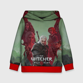 Детская толстовка 3D с принтом The Witcher 5-летие в городе Новоалтайск, 100% полиэстер | двухслойный капюшон со шнурком для регулировки, мягкие манжеты на рукавах и по низу толстовки, спереди карман-кенгуру с мягким внутренним слоем | Тематика изображения на принте: blood and wine | cd project red | games | geralt | hearts of stone | the witcher | wild hunt | ведьмак | геральт | дикая охота | игры | йеннифер | каменные сердца | кровь и вино | трисс | цири