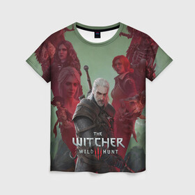 Женская футболка 3D с принтом The Witcher 5-летие в городе Новоалтайск, 100% полиэфир ( синтетическое хлопкоподобное полотно) | прямой крой, круглый вырез горловины, длина до линии бедер | blood and wine | cd project red | games | geralt | hearts of stone | the witcher | wild hunt | ведьмак | геральт | дикая охота | игры | йеннифер | каменные сердца | кровь и вино | трисс | цири