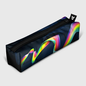 Пенал 3D с принтом OPTICAL ABSTRACT в городе Новоалтайск, 100% полиэстер | плотная ткань, застежка на молнии | Тематика изображения на принте: abstraction | geometry | optic | optical | pattern | visual | абстракция | геометрия | линии | оптические | оптический узор | полосы | психоделика | разводы | текстуры | узор | узоры | фрактал