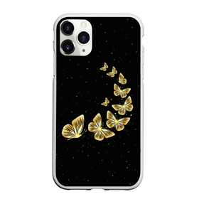Чехол для iPhone 11 Pro матовый с принтом Golden Butterfly in Space в городе Новоалтайск, Силикон |  | Тематика изображения на принте: black | summer | wings | ангел | бабочка | бабочки | блестки | блестящий | девушке | желтые | животные | звезды | звери | золото | золотые | космос | крылья | летать | летний | лето | мотылек | насекомое | ночные