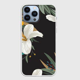 Чехол для iPhone 13 Pro Max с принтом Цветочный арт в городе Новоалтайск,  |  | Тематика изображения на принте: арт | иллюстрация | лето | лист | листья | природа | узор | узоры | цветок | цветы | ягода | ягоды