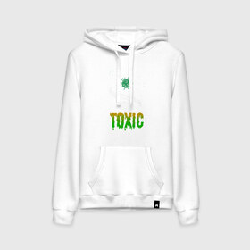 Женская толстовка с принтом Toxic в городе Новоалтайск, френч-терри, мягкий теплый начес внутри (100% хлопок) | карман-кенгуру, эластичные манжеты и нижняя кромка, капюшон с подкладом и шнурком | china | coronavirus | covid 19 | covid19 | virus | болезнь | больница | вирус | гигиена | грипп | заражение | инфекция | италия | карантин | кашель | китай | клиника | корона | коронавирус | маска | пандемия | самоизоляция | 