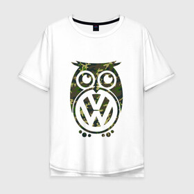 Мужская футболка хлопок Oversize с принтом Volkswagen Hibou (Z) в городе Новоалтайск, 100% хлопок | свободный крой, круглый ворот, “спинка” длиннее передней части | amarok | arteon | caravelle | golf | polo | scirocco | teramont | tiguan | touareg | transporter | volkswagen | vw | wv | авто | автомобиль | ам | бренд | карбон | машина | машины | народный автомобиль | фольксваген