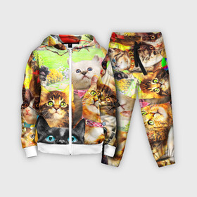 Детский костюм 3D с принтом КОТЫ в городе Новоалтайск,  |  | cat | взгляд | кот | кот хипстер | котёнок | котятки | котятушки | кошечки | кошка | мордочка