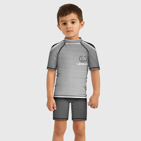 Детский купальный костюм 3D с принтом LEXUS. в городе Новоалтайск, Полиэстер 85%, Спандекс 15% | застежка на молнии на спине | abstract | auto | brand | car | geometry | lexus | sport | texture | абстракция | авто | автомобильные | бренд | геометрия | классика | лексус | машины | модные | спорт | стиль | текстура