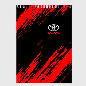 Скетчбук с принтом TOYOTA в городе Новоалтайск, 100% бумага
 | 48 листов, плотность листов — 100 г/м2, плотность картонной обложки — 250 г/м2. Листы скреплены сверху удобной пружинной спиралью | Тематика изображения на принте: auto | sport | toyota | авто | автомобиль | автомобильные | бренд | марка | машины | спорт | тойота
