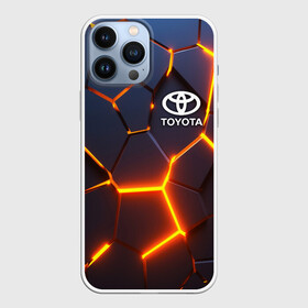 Чехол для iPhone 13 Pro Max с принтом TOYOTA | ТОЙОТА в городе Новоалтайск,  |  | Тематика изображения на принте: 3d плиты | abstraction | auto | geometry | hexagon | neon | paints | sport | stripes | texture | toyota | triangle | абстракция | авто | автомобиль | автомобильные | бренд | брызги | брызги красок | геометрия | краски | марка | машины | неон