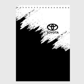 Скетчбук с принтом TOYOTA в городе Новоалтайск, 100% бумага
 | 48 листов, плотность листов — 100 г/м2, плотность картонной обложки — 250 г/м2. Листы скреплены сверху удобной пружинной спиралью | Тематика изображения на принте: auto | sport | toyota | авто | автомобиль | автомобильные | бренд | марка | машины | спорт | тойота