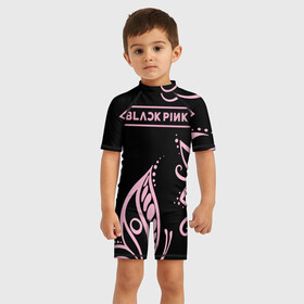 Детский купальный костюм 3D с принтом BlackPink в городе Новоалтайск, Полиэстер 85%, Спандекс 15% | застежка на молнии на спине | blackpink | ddu du ddu du | jennie | jisoo | k pop | lisa | rose | блекпинк | дду ду дду ду | дженни | джису | лисы | розэ