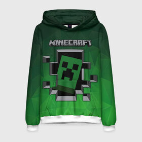 Мужская толстовка 3D с принтом Minecraft в городе Новоалтайск, 100% полиэстер | двухслойный капюшон со шнурком для регулировки, мягкие манжеты на рукавах и по низу толстовки, спереди карман-кенгуру с мягким внутренним слоем. | funny | mine | minecraft | mods | noob | pro | skins | story | vs | zombie | данженс | инди | конструктор | майнкрафт | моды | нуб | скин | скрипер | шахта
